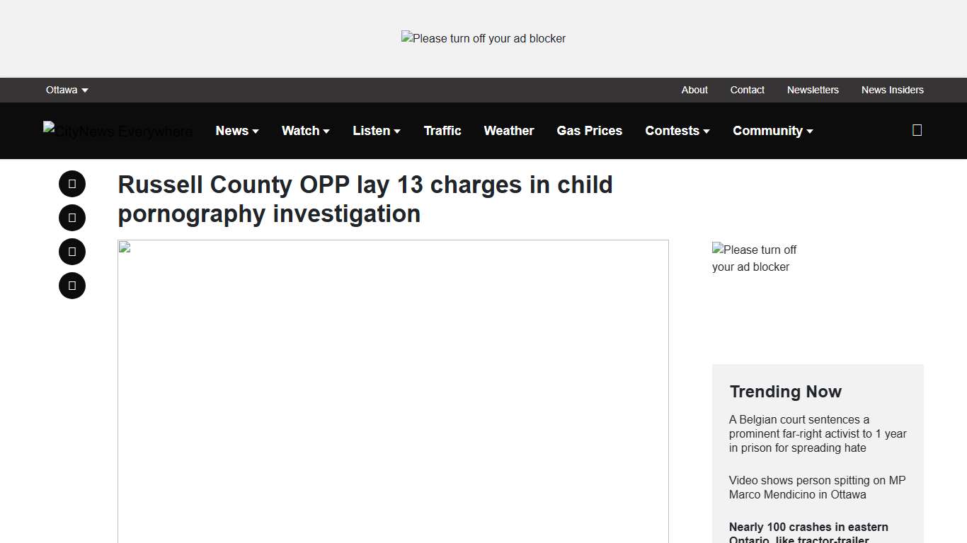 Russell County OPP lay 13 charges in child pornography investigation